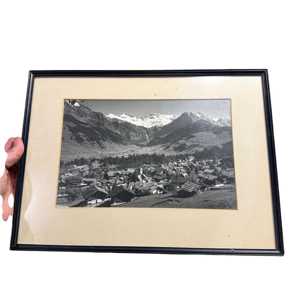 VTG 1940s Adelboden German Alps Photo Emanuel Gyger & Arnold Klopfenstein Print